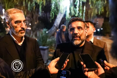 محمد مهدی اسماعیلی وزیر فرهنگ و ارشاد سلامی میهمان جشنواره تئاتر فجر