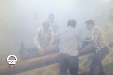 اولین مانور امداد و نجات در مجموعه تئاتر شهر 
عکس: رضا معطریان