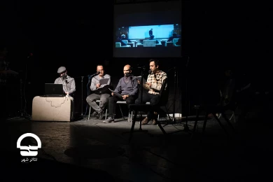 بخش رادیو تئاتر «صاحبدلان» در ایستگاه پایانی - پلاتو اجرا 
عکس: میلاد میرزا علی