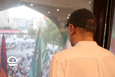 حاشیه های نوزدهمین جشنواره بین المللی تئاتر عروسکی تهران - مبارک 
عکس: پرویز گوهری